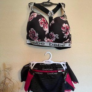 Bebe Ladies Underwear and Bra Matching Set -size 2x bra 3x underwear